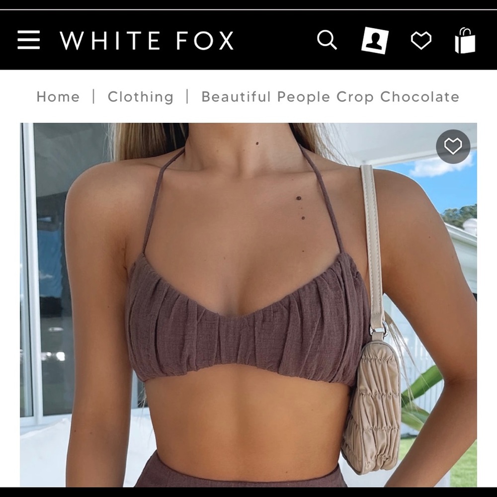 Beautiful People Crop Chocolate